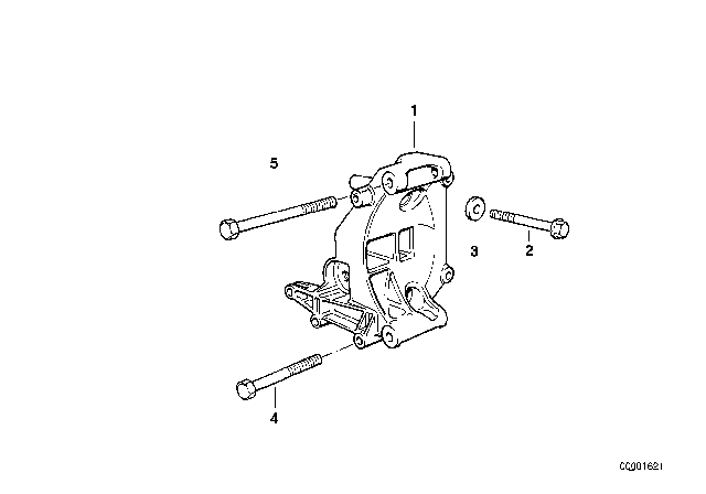 1995 BMW 318is Supporting Bracket Diagram for 12311739514