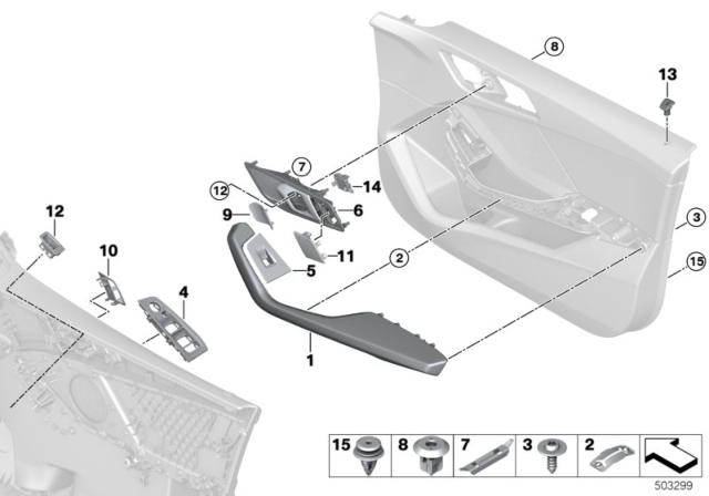 2020 BMW 228i xDrive Gran Coupe ARMREST, FRONT LEFT Diagram for 51415A0C6F5