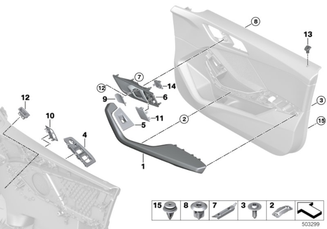 2020 BMW 228i xDrive Gran Coupe ARMREST, FRONT RIGHT Diagram for 51419875544