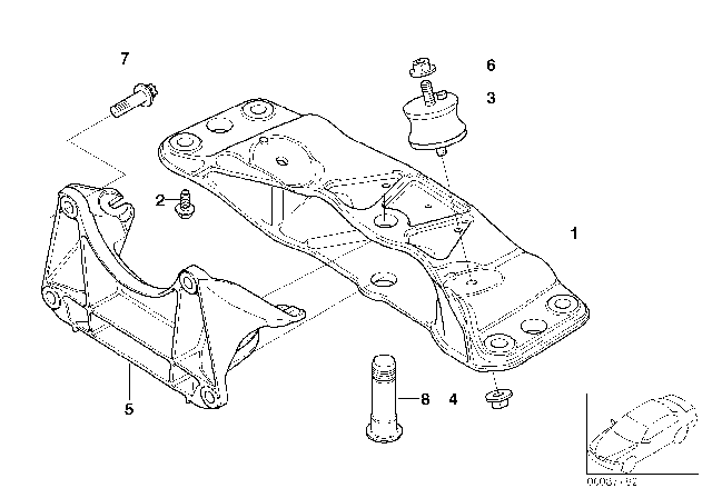 2004 BMW 745Li Transmission Suspension Diagram