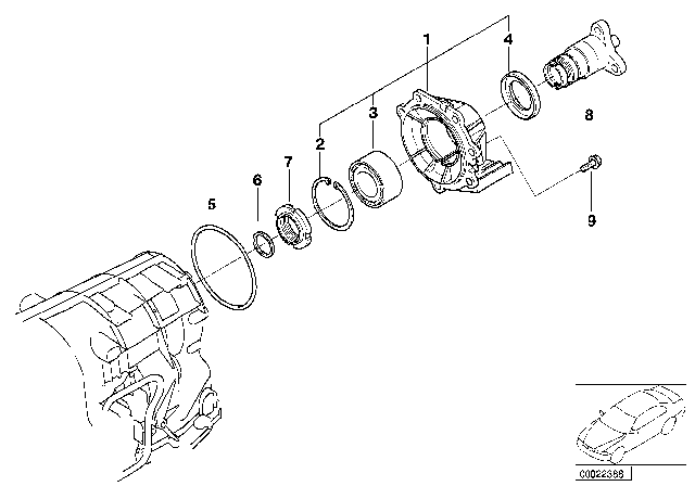 2005 BMW Z4 Output (A5S325Z) Diagram