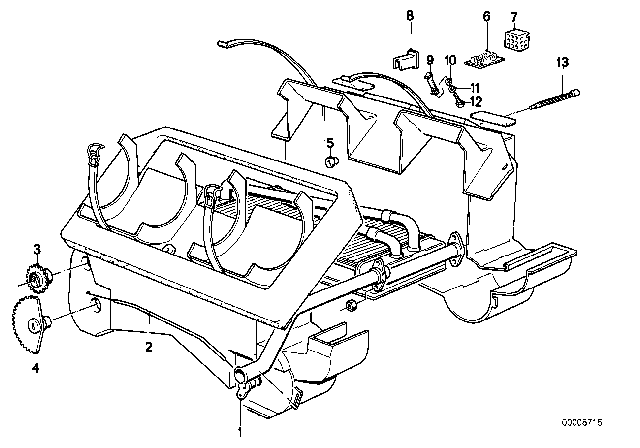 1981 BMW 528i Single Components Heater Diagram