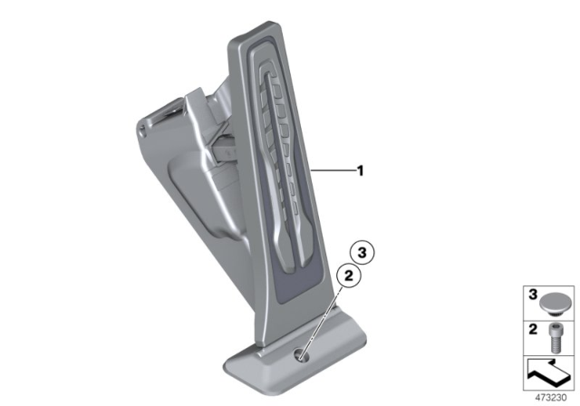 2020 BMW M850i xDrive Acceleration / Accelerator Pedal Module Diagram