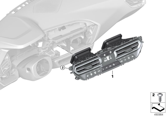 2019 BMW Z4 Air Conditioning Control Diagram