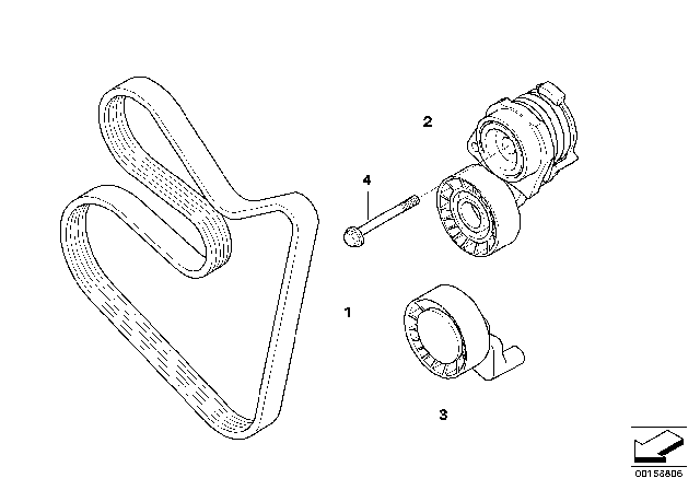 2007 BMW Alpina B7 Belt Drive, Radial - Flow Compressor Diagram