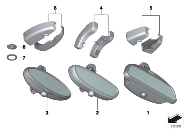 2003 BMW Z4 Interior Mirror Diagram