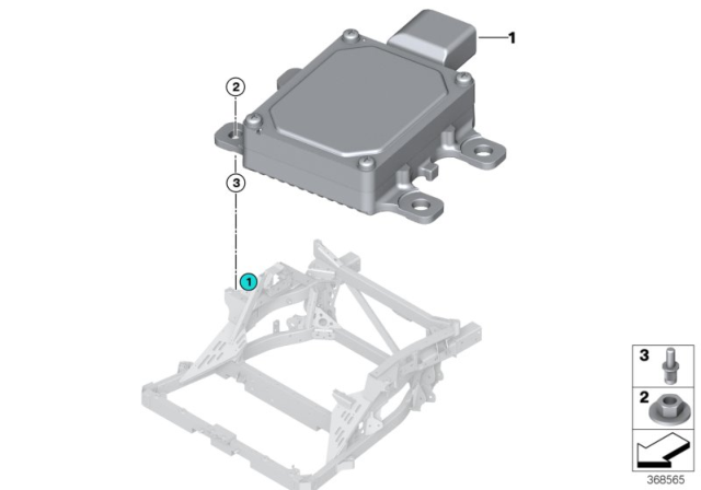 2017 BMW i8 Control Electronics, Transmission Oil Pump Diagram