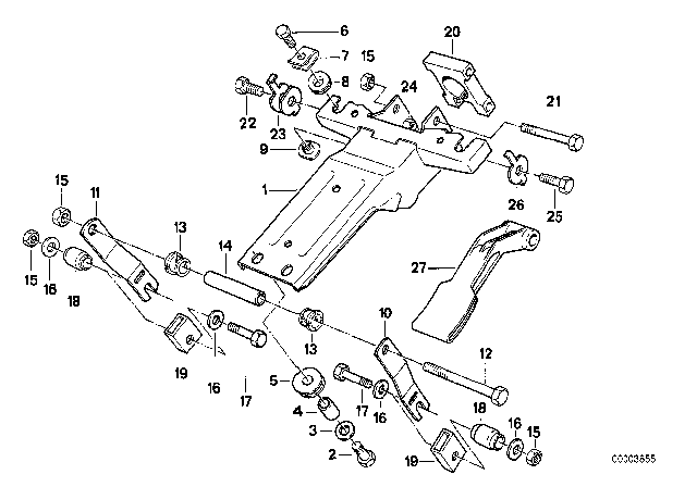 1988 BMW 735i Steering Column - Adjustable / Single Parts Diagram 2