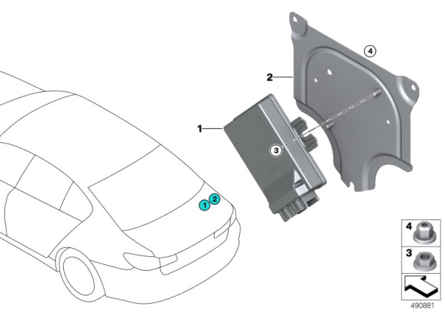 2019 BMW M5 Rear Axle Differential Control Unit Diagram