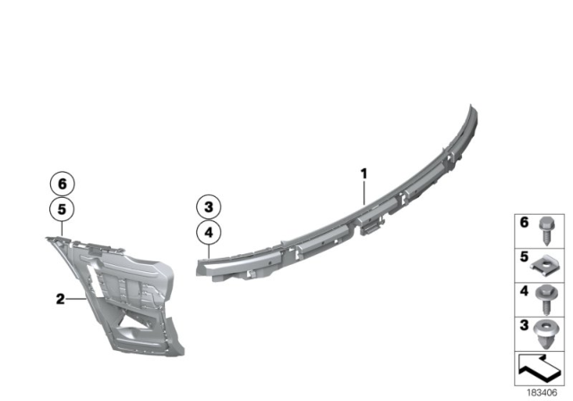 2009 BMW Z4 Guide Right Diagram for 51127192044