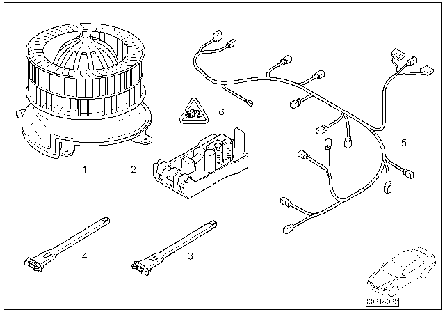 2006 BMW 750Li Electric Parts Automatic Air Condition Diagram