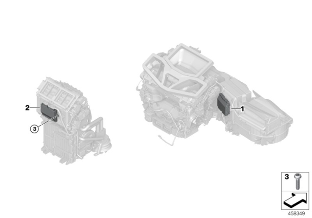 2018 BMW 740i Control Unit Air Conditioning System Diagram