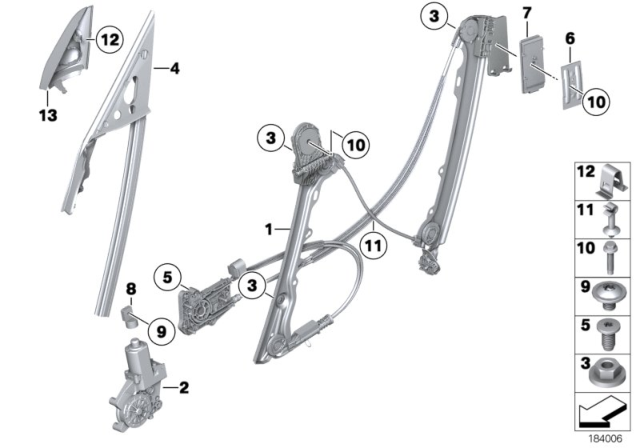 2011 BMW Z4 Corner Moulding, Interior Right Diagram for 51337238718