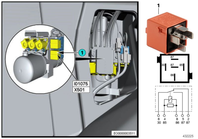 2016 BMW M235i xDrive Relay 2, Soft Top Drive Diagram