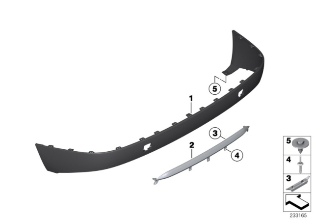 2015 BMW X3 Trim, Panel, Rear, Black Diagram for 51127210073