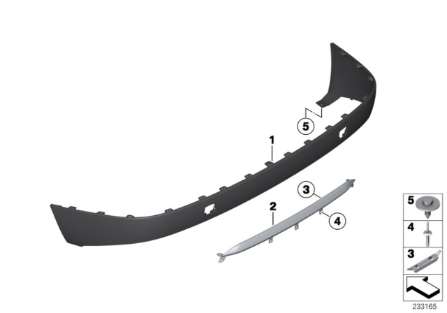 2017 BMW X3 Trim Panel, Trim Elements Diagram 3