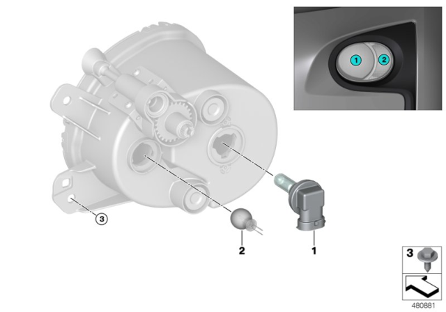 2014 BMW i3 Bulb Diagram for 63117359249