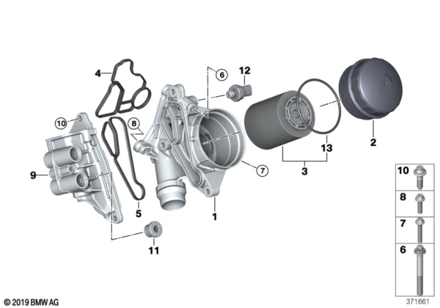 2016 BMW M4 Screw Plug With Gasket Ring Diagram for 11117849396