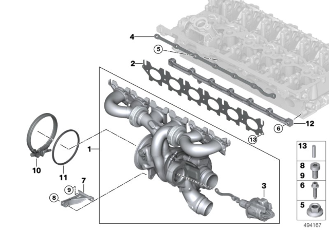 2019 BMW X3 Turbo Charger Diagram