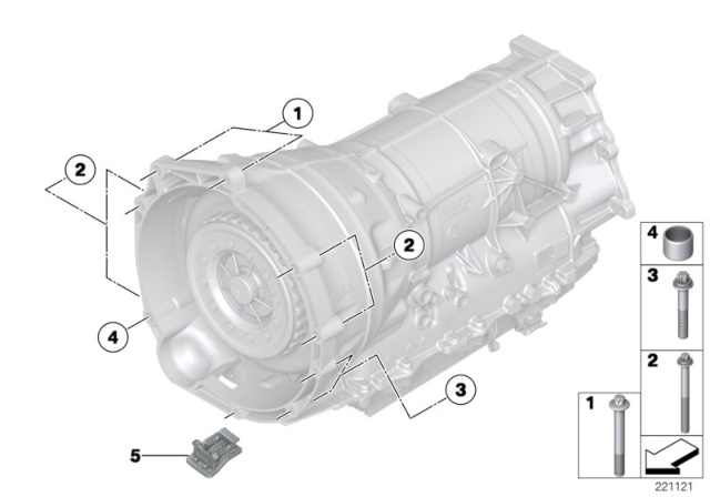 2016 BMW X5 Gearbox Mounting Diagram