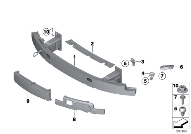 2009 BMW 650i Support, Front Diagram