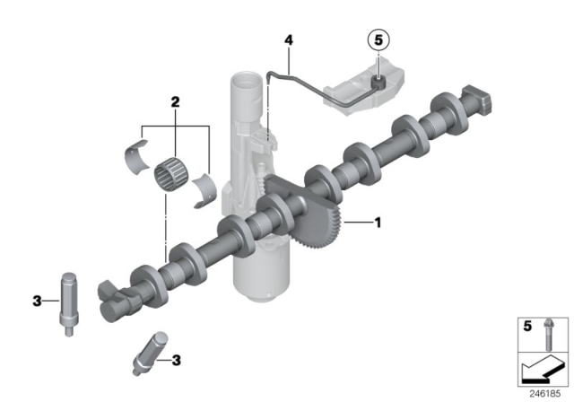 2014 BMW 228i Valve Timing Gear, Eccentric Shaft Diagram