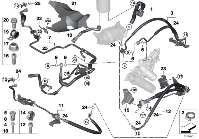 2010 BMW X6 Suction Hose Diagram for 32416850683