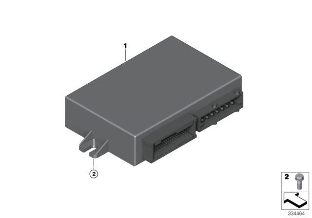 2013 BMW 328i Control Unit, Security Diagram