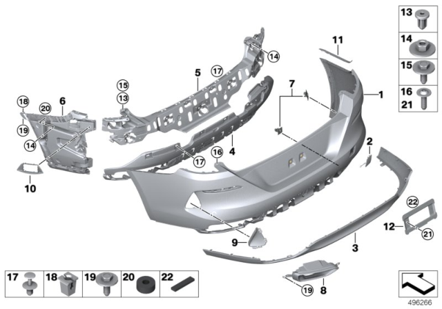 2020 BMW 840i Trim Panel, Rear Diagram