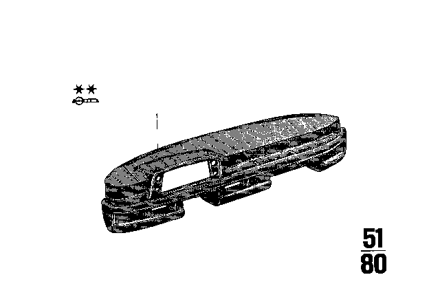 1973 BMW 2002 Dashboard Support Diagram 6