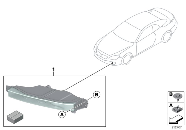 2015 BMW 650i xDrive Gran Coupe Retrofit Fog Lights LED Diagram