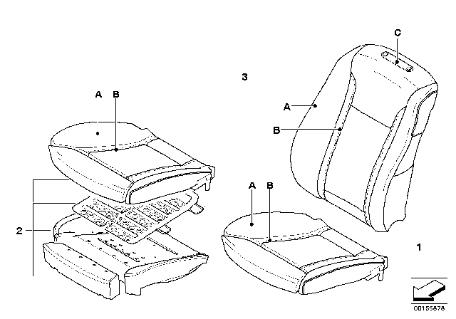 2008 BMW 760Li Individual Cover, Leather Comfort Seat Diagram