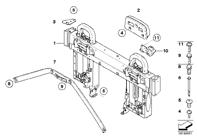 2008 BMW 128i Rollover Protection System Diagram