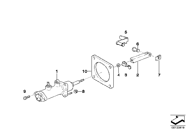 1996 BMW 850Ci Hydraulic Brake Servo Unit Diagram