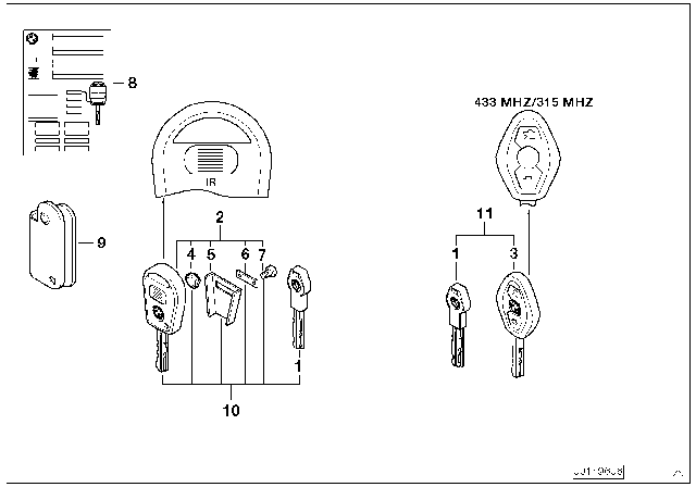 2006 BMW X3 Radio Remote Control Diagram