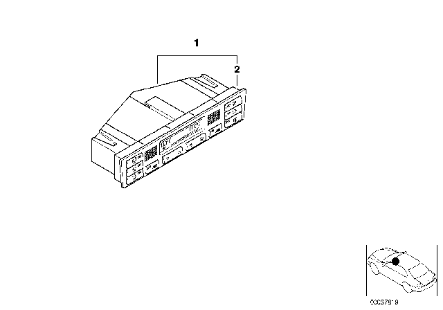 2004 BMW 325Ci Automatic Air Conditioning Control Diagram