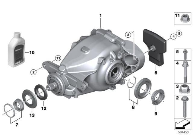 2019 BMW 440i Rear-Axle-Drive Diagram 2