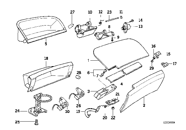 1995 BMW 850CSi Lock Diagram for 51458118255