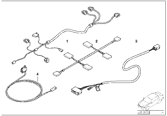 2002 BMW Z8 Various Additional Wiring Sets Diagram