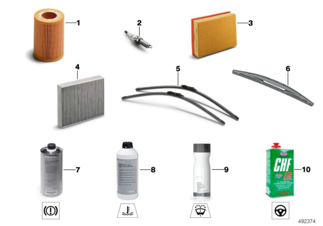 2020 BMW X3 Air Filter Element Diagram for 13718577171