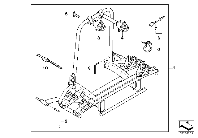 2015 BMW X1 Rear Carrier Diagram