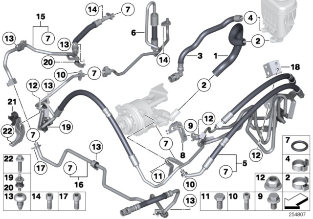 2011 BMW 535i Suction Hose Diagram for 32416796563