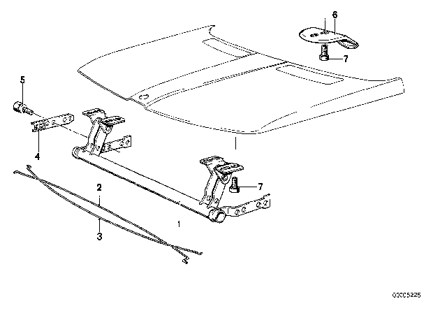 1981 BMW 320i Engine Mood / Mounting Parts Diagram 1