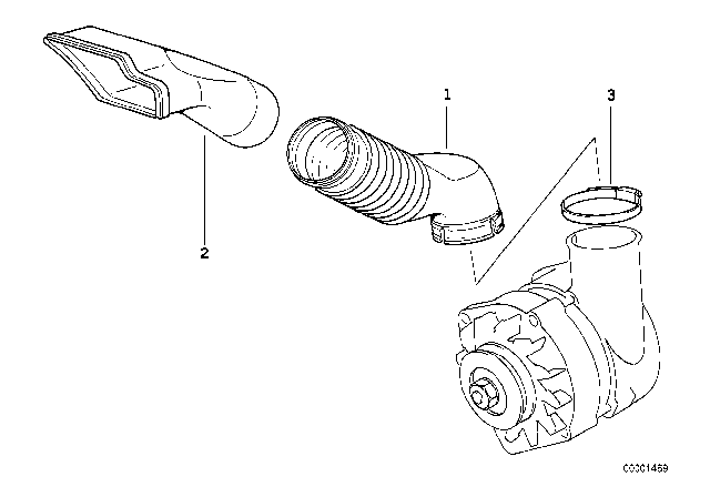 1998 BMW 328is Generator Cooling Diagram