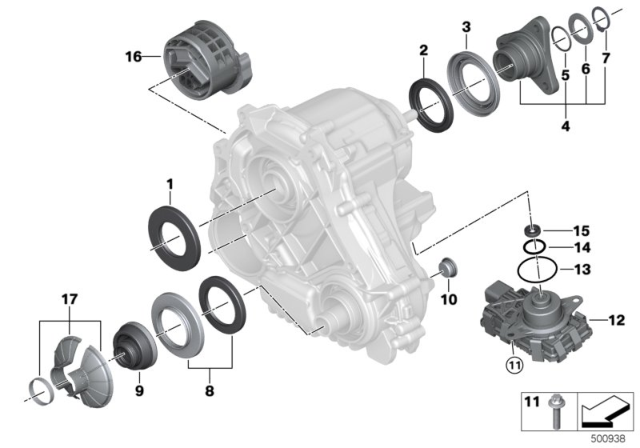 2017 BMW M760i xDrive Shaft Seal Diagram for 27108642594