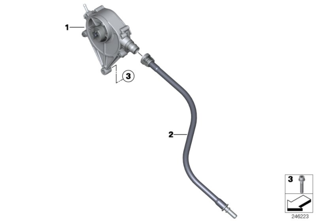 2014 BMW 328i xDrive Vacuum Pump Diagram