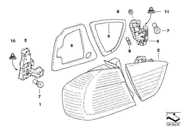 2006 BMW 325xi Rear Light Diagram