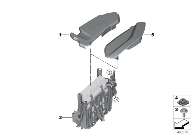 2018 BMW 740i Control Unit Box Diagram