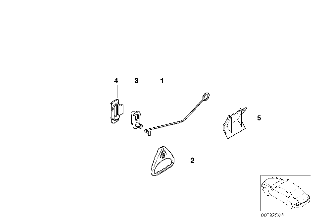 2001 BMW M3 Retrofit, Luggage Compartment Emergency Release Diagram