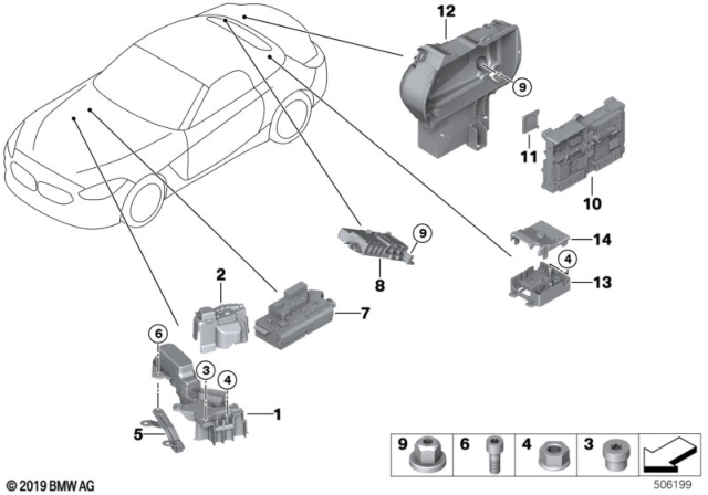 2019 BMW Z4 Power Distribution Box Diagram 1